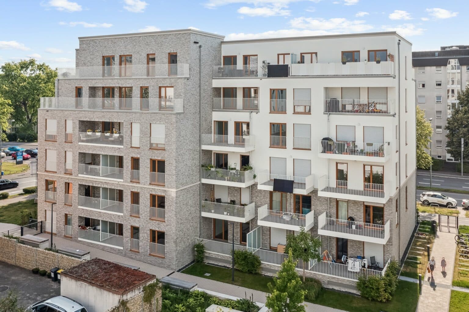 VIDO Frankfurt - Hinterhof - Drohnenaufnahme